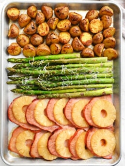 Easter Pineapple Glazed Ham Dinner