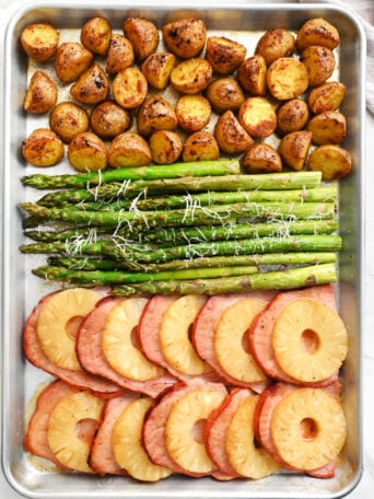 Easter Pineapple Glazed Ham Dinner