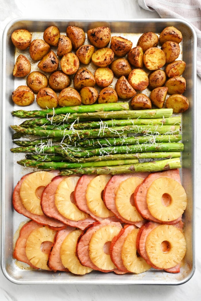 Easter Pineapple Glazed Ham Dinner