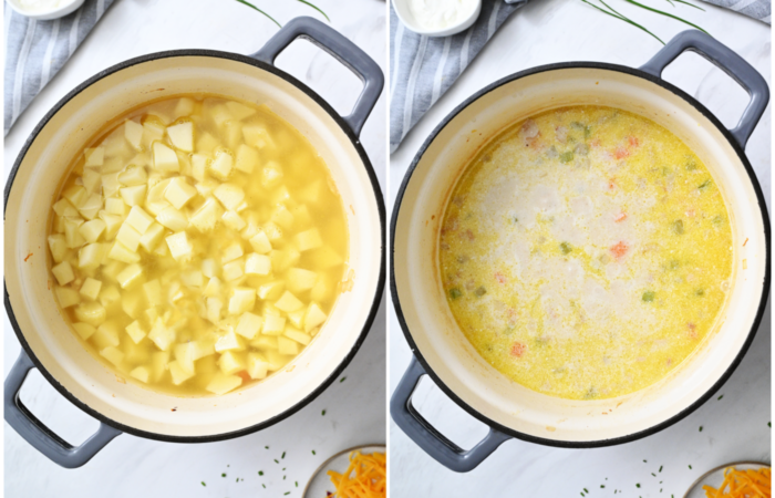 cooking potatoes for soup