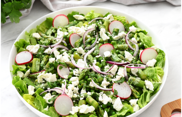 Pea salad with no dressing