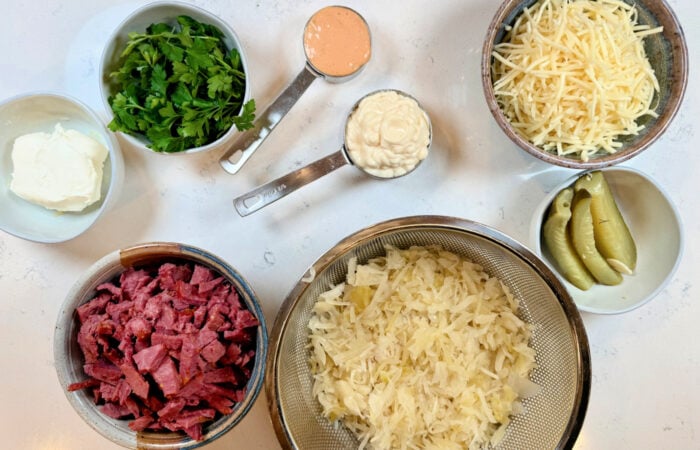 ingredients to make Reuben Dip