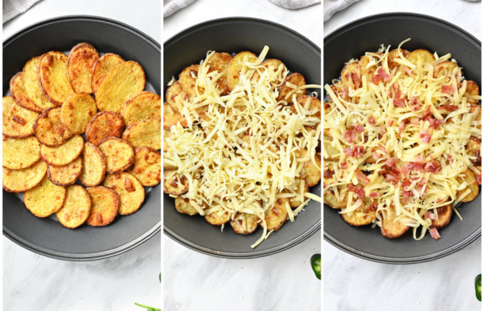 preparing an Irish Nacho