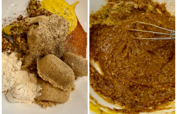 making a rich mustards sauce