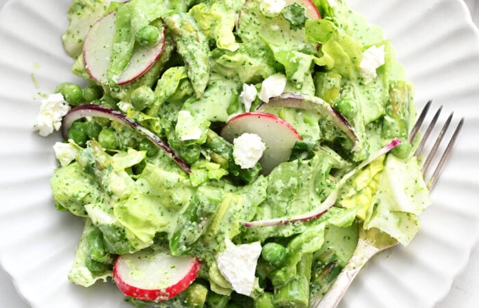 creamy pea salad