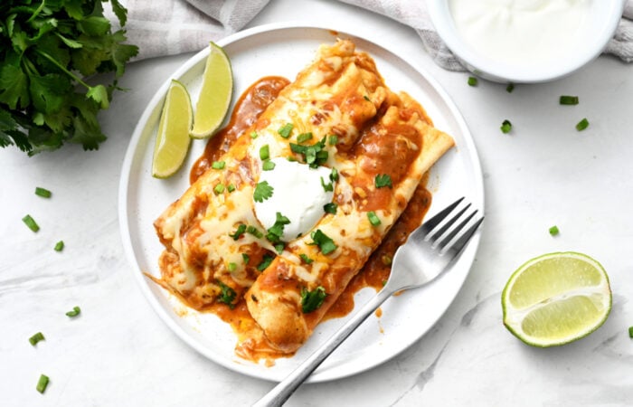 2 cheese enchiladas