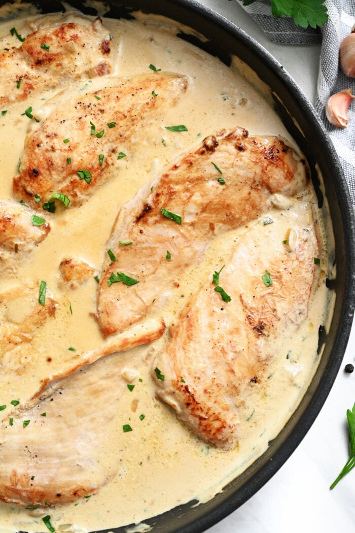 Boursin Chicken Recipe in sauce