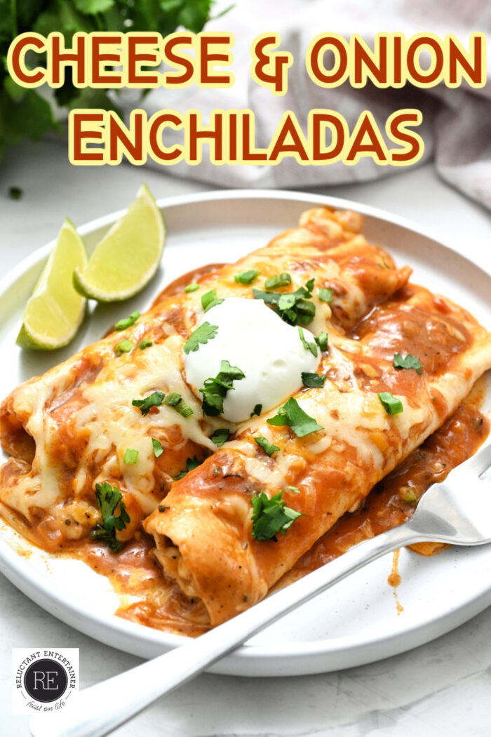 Cheese and Onion Enchiladas