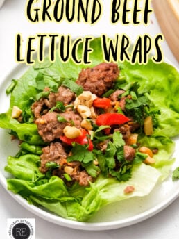 Ground Beef Lettuce Wraps