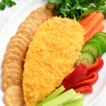 Easter Cheese Ball with crackers