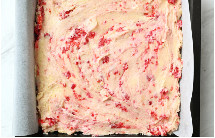 Raspberry Lemon cake batter