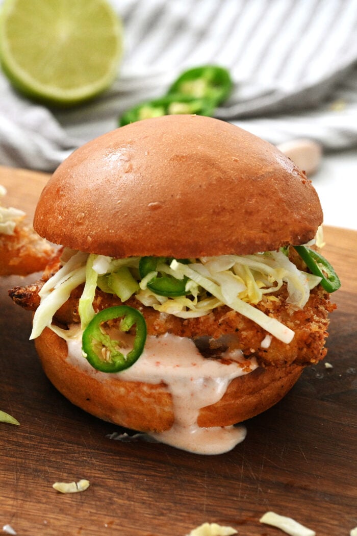 a Cod Burger