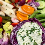 cabbage bowl of cottage cheese dip