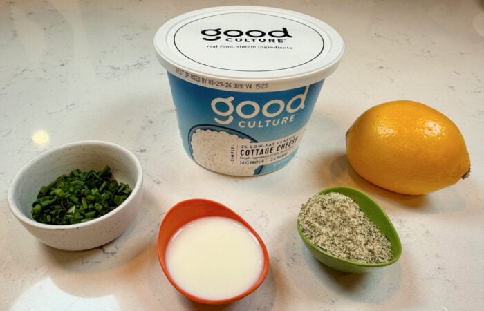 ingredients to make Cottage Cheese Ranch Dip