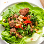 a Ground Beef Lettuce Wrap