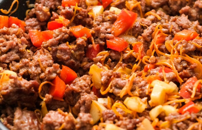 ground beef with peppers