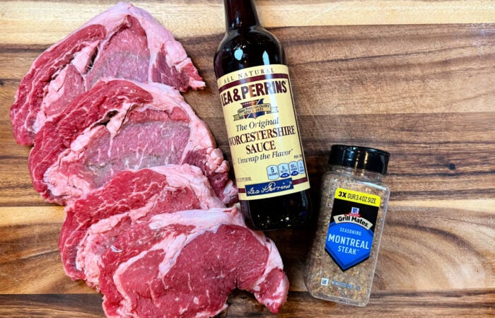 ingredients to make Traeger Ribeye Steak