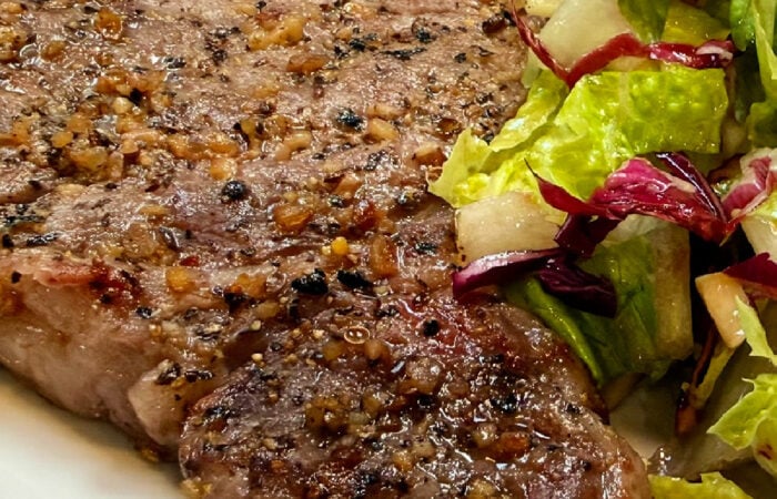 juicy steak just grilled