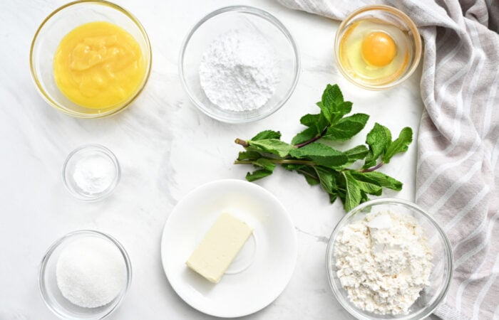 ingredients to make Lime Curd Cake