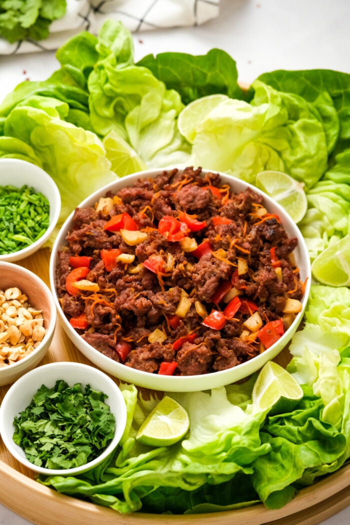 toppings for lettuce wraps