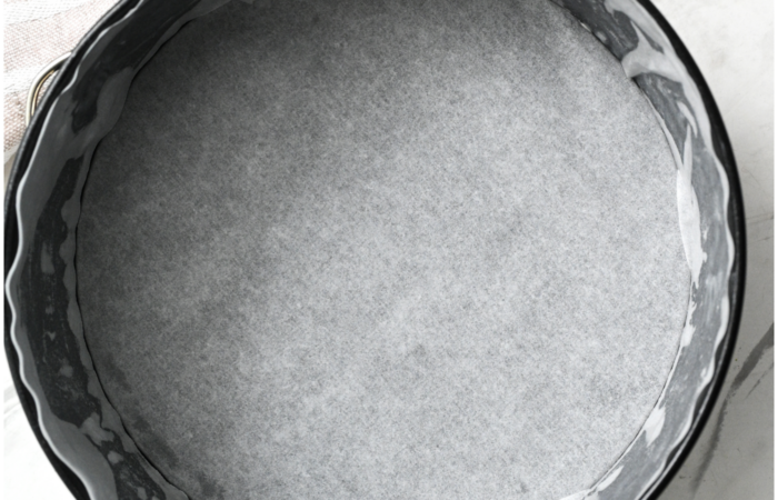 preparing a springform pan