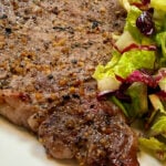 a beautiful smoked, grilled steak