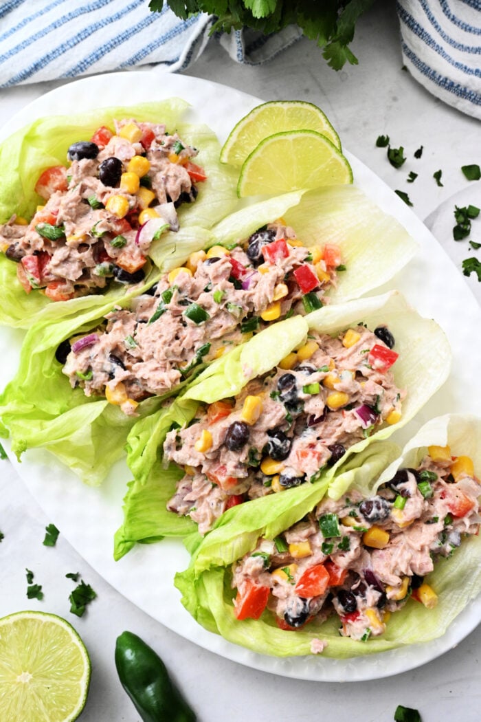 tuna salad lettuce wraps