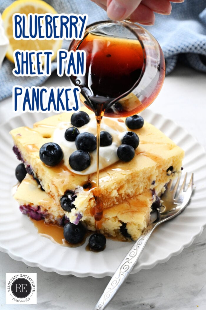 Blueberry Sheet Pan Pancakes