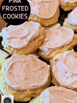Pink Frosted Cookies