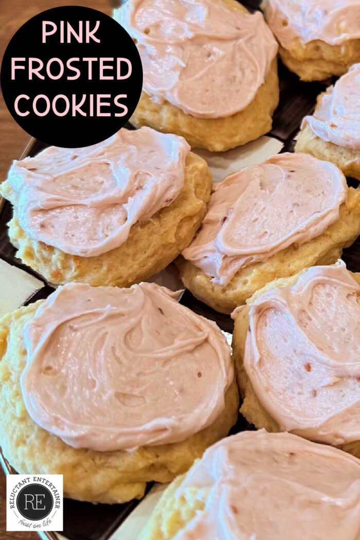 Pink Frosted Cookies