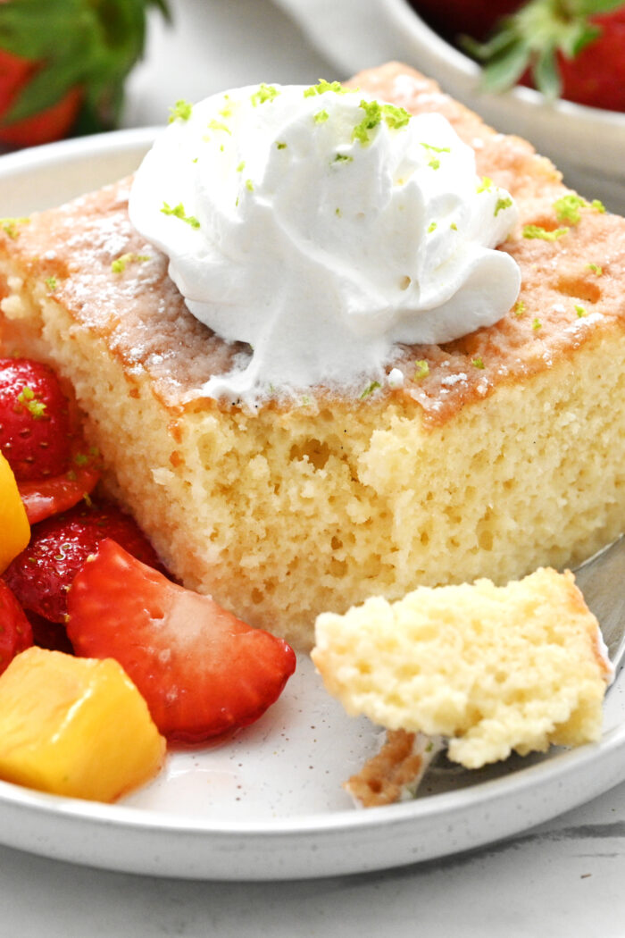 Tres Leches Cake with Fruit