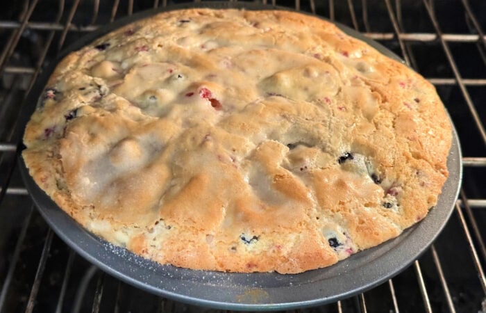 in the oven - Berry Coffee Cake
