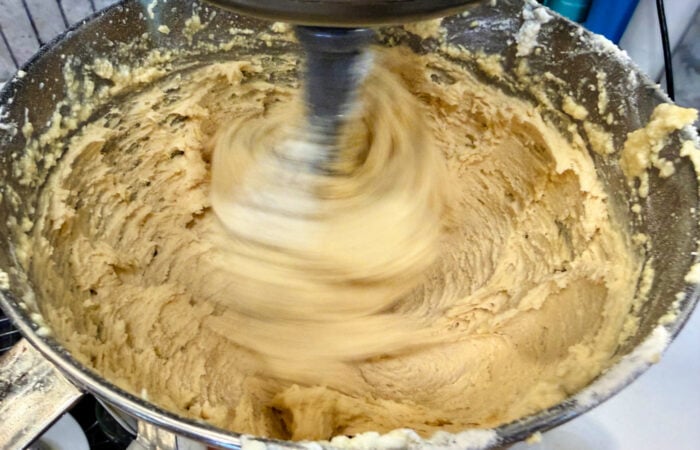 making cookie dough