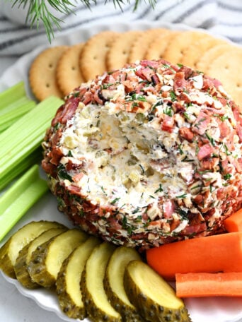 a Dill Pickle Cheese Ball