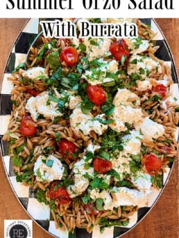 Summer Orzo Salad With Burrata