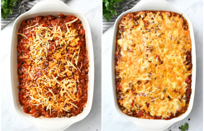 adding cheese