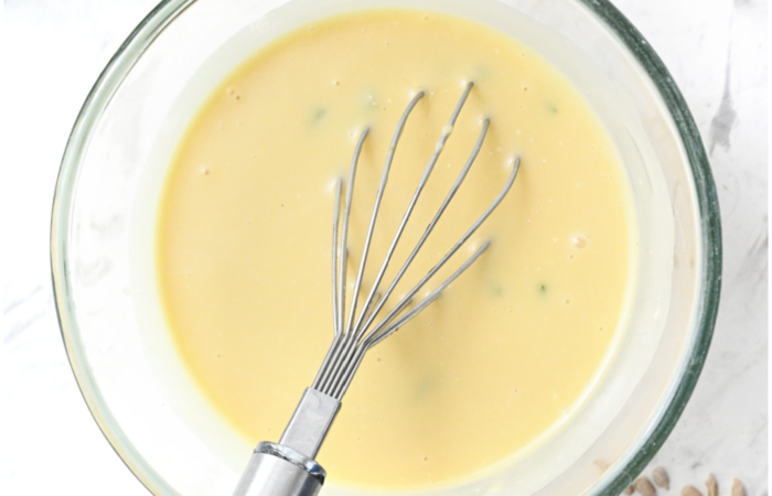 making a salad dressing