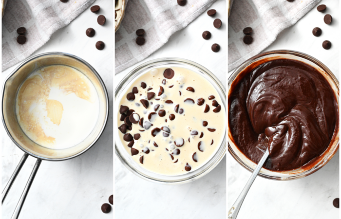 making chocolate ganache