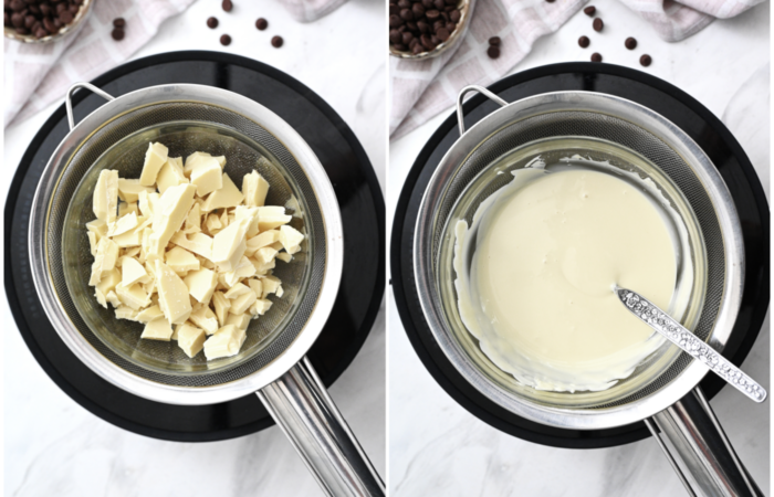melting white chocolate