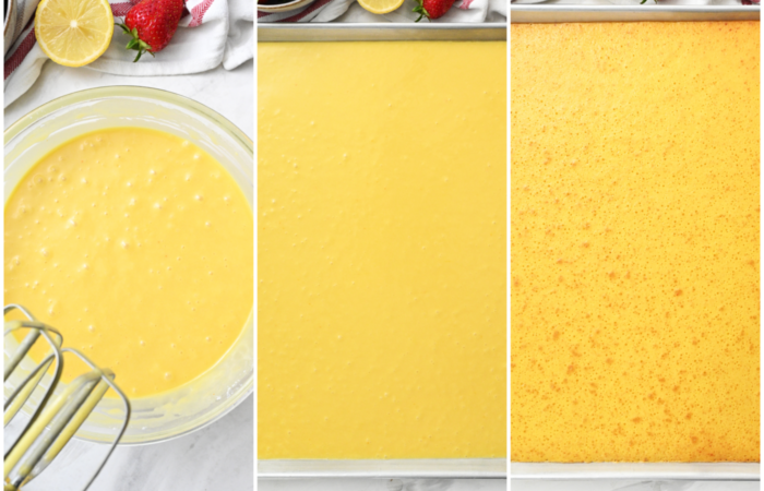 making a yellow cake mix