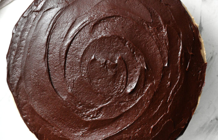 swirled chocolate cheesecake
