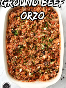 Ground Beef Orzo Recipe
