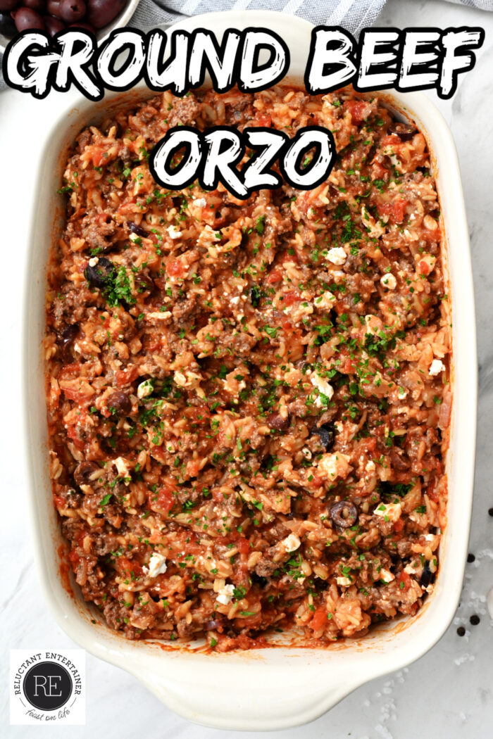 Ground Beef Orzo Recipe