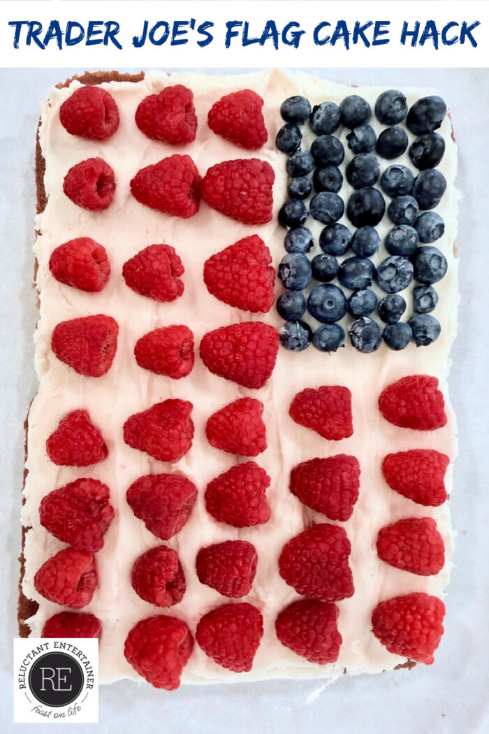 Trader Joe's Flag Cake Hack (Easy 4th of July Cake)