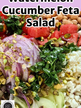 Watermelon Cucumber Feta Salad