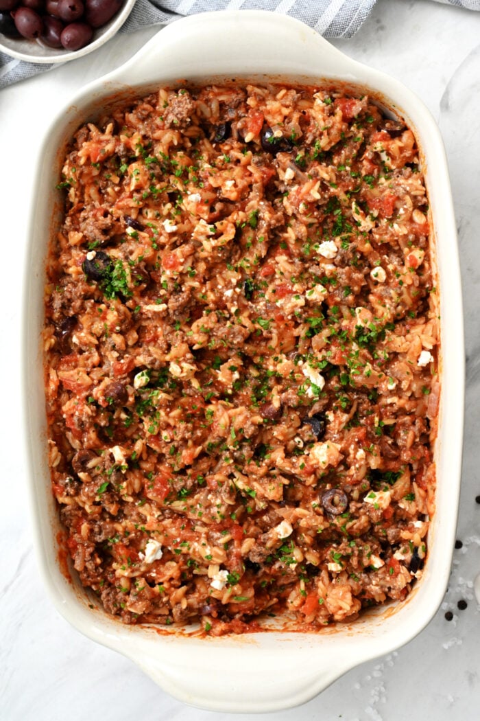 Ground Beef Orzo