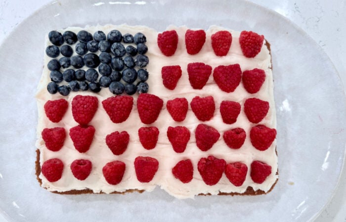 a Trader Joe's Flag dessert