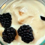 homemade peach ice cream