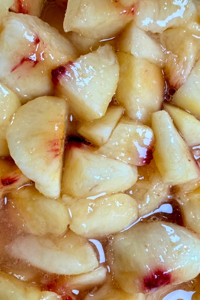 sugar on peaches