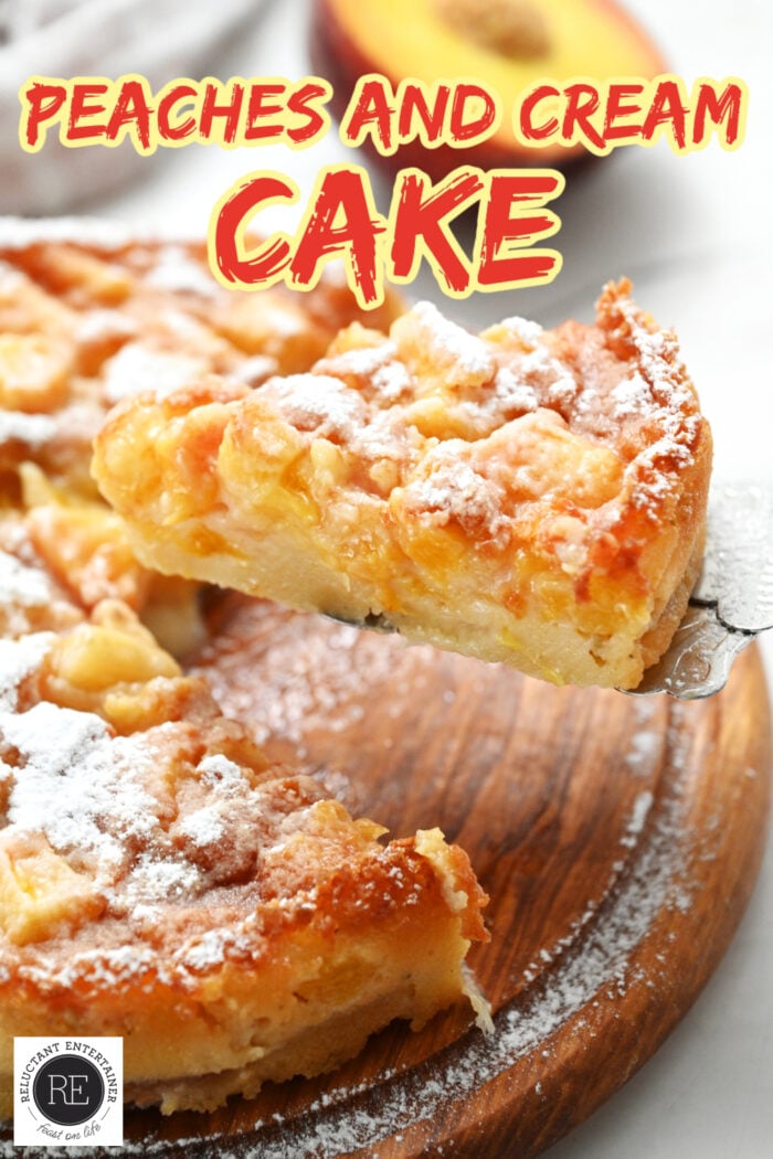 peaches and cream cake